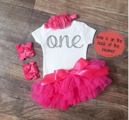 One Pink Bloomer Outfit